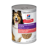 Hill's Science Diet Adult Sensitive Stomach & Skin Salmon & Vegetable Entree Canned Dog Food