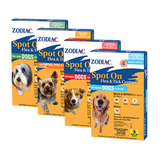 Zodiac Spot On Flea & Tick Control for Dogs and Puppies, 4 pk
