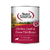 Nutrisource Chicken, Lamb & Ocean Fish All Life Stages Canned Dog Food