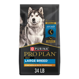 Purina Pro Plan Adult Large Breed Shredded Blend Chicken & Rice Formula Dry Dog Food 34 lb