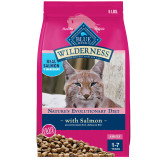 Blue Buffalo Wilderness Adult Salmon Recipe Grain-Free Dry Cat Food Blue Buffalo Wilderness Adult Salmon Recipe Grain-Free Dry Cat Food