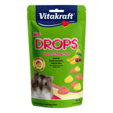 Vitakraft Mini DROPS Banana & Cherry Flavor Treats for Dwarf Hamsters, Rats and Mice 2.5 oz