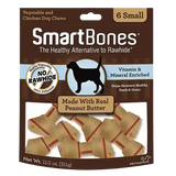 Smartbones Rawhide-Free Peanut Butter Small Bones For Dogs 6 ct