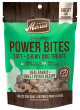 Merrick Power Bites Real Rabbit & Sweet Potato Recipe Grain-Free Soft & Chewy Dog Treats 6 oz