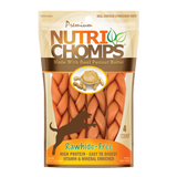 Scott Pet Premium Nutri Chomps Peanut Butter Flavor Braid Dog Treats 4 ct