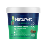 Naturvet Hairball Aid Plus Pumpkin Cat Soft Chews Supplement 60 ct