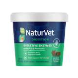 Naturvet Digestive Enzymes Plus Probiotic Cat Soft Chews Supplement 60 ct