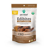 Pet Releaf Edibites Calming Peanut Butter & Carob Soft Chews for Small & Medium Breed Dogs 7.5 oz