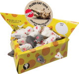 Spot Ethical Pet Plush Miami Mice Cheesebox Multiples Cat Toy 2 in Spot Ethical Pet Plush Miami Mice Cheesebox Multiples Cat Toy 2 in
