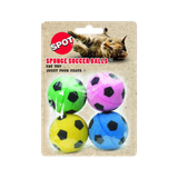 Spot Ethical Pet Sponge Soccer Balls Cat Toys 4 pk