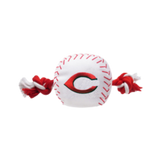 Pets First Cincinnati Reds Nylon Baseball Rope Tug Dog Toy 