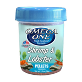 Omega One Shrimp & Lobster Pellets Sinking Crustacean Food 1.2 oz