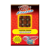 Omega One Frozen Chopped Shrimp Cube Pack 3.5 oz