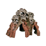 Blue Ribbon Skull Mountain Aquarium Ornament 