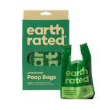 Earth Rated Unscented Handle-Tie Dog Waste Bags 120 pk