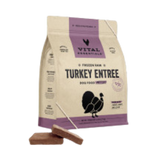 Vital Essentials Raw Turkey Patties Grain-Free Frozen Dog Food 6 lb
