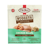 Primal Raw Frozen Nuggets Chicken Formula Dog Food 3 lb