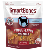 Smartbones Triple Flavor Wings Rawhide-Free Dog Chew Treats 10 ct