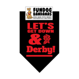 Fun Dog Bandanas Get Down and Derby Pet Bandana 