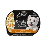 Cesar Simply Crafted Chicken, Carrots, Barley & Spinach Limited-Ingredient Wet Dog Food Topper