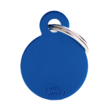 Myfamily Small Round Anodized Aluminum Personalized Dog ID Tag