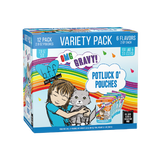 Weruva B.F.F. OMG! Potluck O' Pouches Variety Pack Wet Cat Food 12 pk