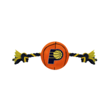 Pets First Indiana Pacers Nylon Basketball Rope Dog Toy 