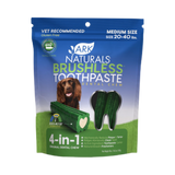 Ark Naturals Brushless Toothpaste Medium Gluten-Free Dental Dog Treats