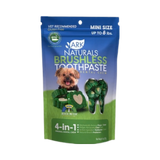 Ark Naturals Brushless Toothpaste Mini Gluten-Free Dental Dog Treats 4 oz
