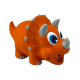 Petsport Naturflex Triceratops Latex Dog Toy 4 in