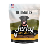 Ultimates Grain-Free Jerky Mini Strips with Chicken Protein Soft Dog Treats 7 oz