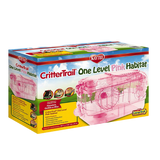 Kaytee CritterTrail One Level Pink Habitat for Hamster, Gerbil or Mice 