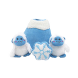 Outward Hound Holiday Hogz Yeti Plush Burrow Dog Toy 