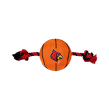 Pets First University of Louisville Cardinals Nylon Basketball Rope Dog Toy 