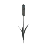 Panacea Products Black Cattail Metal Ground Stake Wild Bird Feeder 36 in