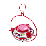 Nature's Way Red Decorative Glass Top-Fill Hummingbird Feeder 13 oz