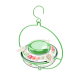 Nature's Way Green Decorative Glass Top-Fill Hummingbird Feeder 13 oz