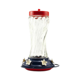 Woodlink Patriotic Red, White & Blue Swirl Plastic Hummingbird Feeder 16 oz