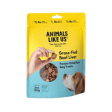 Animals Like Us Freeze-Dried Grass-Fed Beef Liver Dog Treats 3 oz