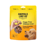 Animals Like Us Freeze-Dried Cage-Free Chicken Liver Dog Treats 3 oz