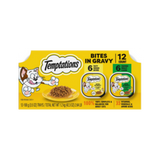 Whiskas Temptations Bites in Gravy Flavor Variety Wet Cat Food 3.5 oz/ case of 12