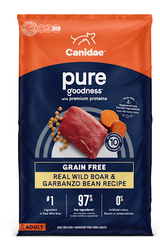 Canidae PURE Grain-Free Real Wild Boar & Garbanzo Bean Recipe Dry Dog Food 22 lb