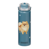E & S Imports Serengeti Pomeranian Stainless Steel Water Bottle 24 oz