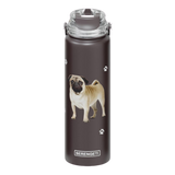 E & S Imports Serengeti Pug Stainless Steel Water Bottle 24 oz