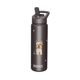 E & S Imports Serengeti Yorkie Stainless Steel Water Bottle 24 oz
