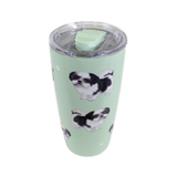 E & S Imports Serengeti Black Shih Tzu Stainless Steel, Vacuum Insulated Tumbler with Spill Proof Lid 20 oz