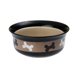 Petrageous City Pets Bones Dog Food & Water Bowl