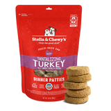 Stella & Chewy's Tantalizing Turkey Dinner Patties Freeze-Dried Raw Dog Food 14 oz