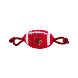 Pets First Louisville Cardinals Nylon Football Dog Toy 15 in