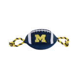 Pets First Michigan Wolverines Football Rope Dog Toy 25 in